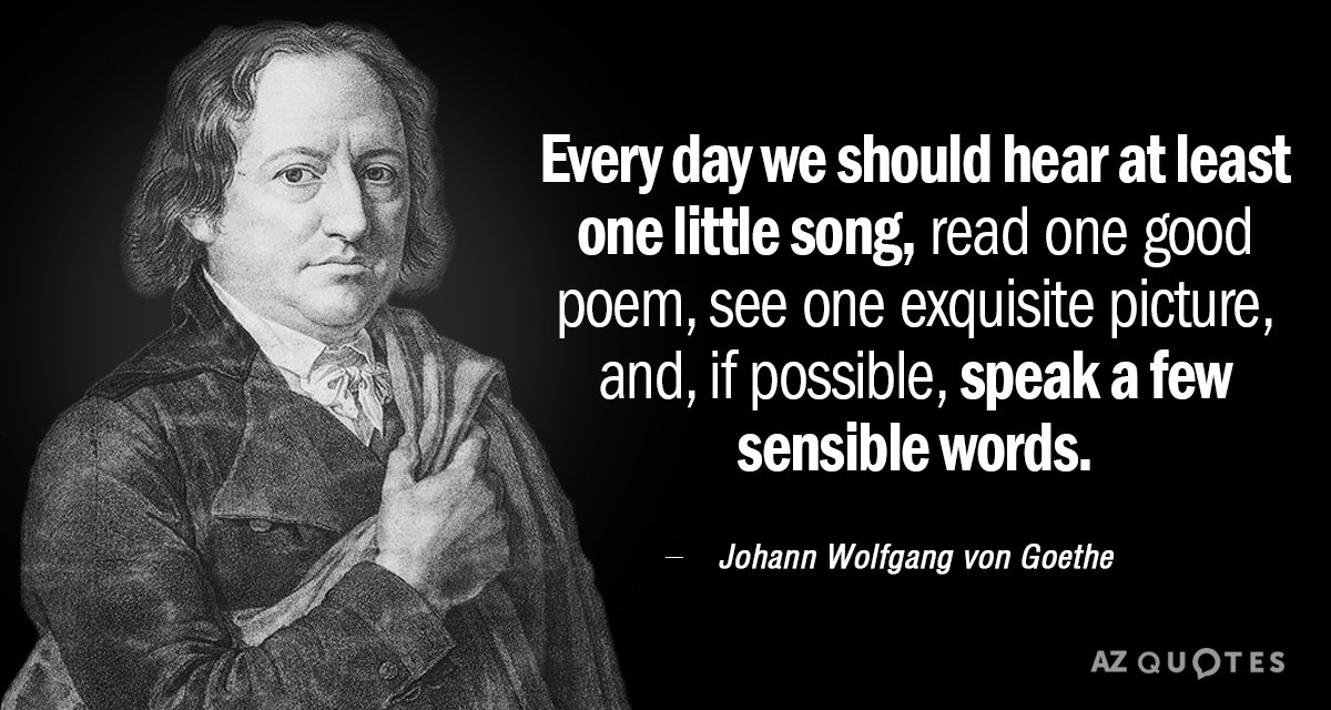 Goethe quotes goodreads